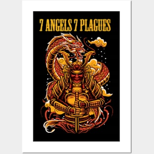 7 ANGELS 7 PLAGUES MERCH VTG Posters and Art